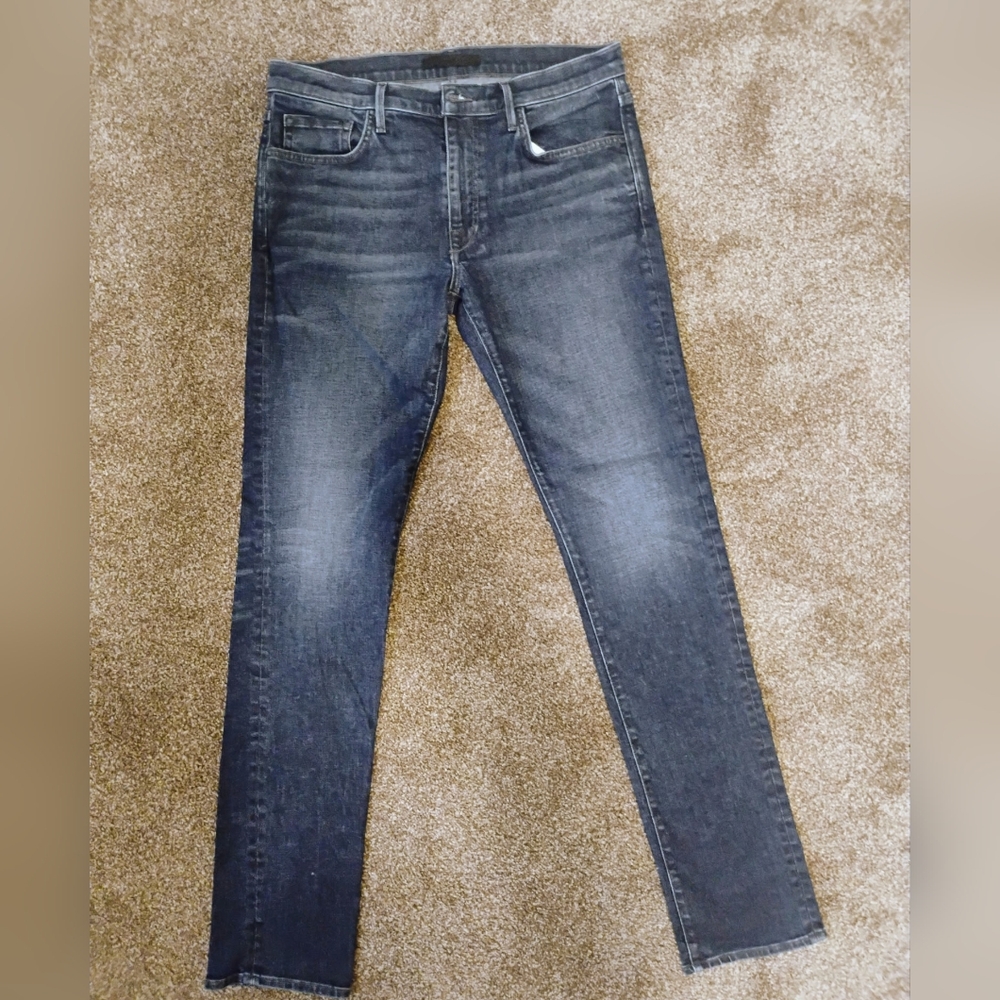 Joe's Jeans Size 33X36 Men's The Asher Slim Fit‎ Heues Blue Denim 5 Pocket Denim